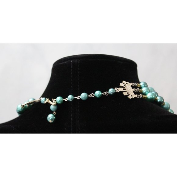 Beautiful Vintage Triple Stand in Shades of Dark Teal N52 - Picture 3 of 3